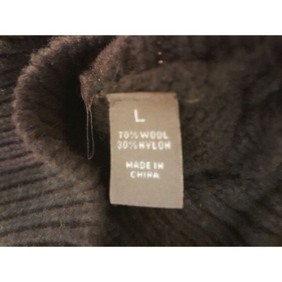 Vtg 90s Joseph Abboud Mens Chunky Wool Blend Size Large Cardigan Grandpa Pockets - Picture 5 of 7